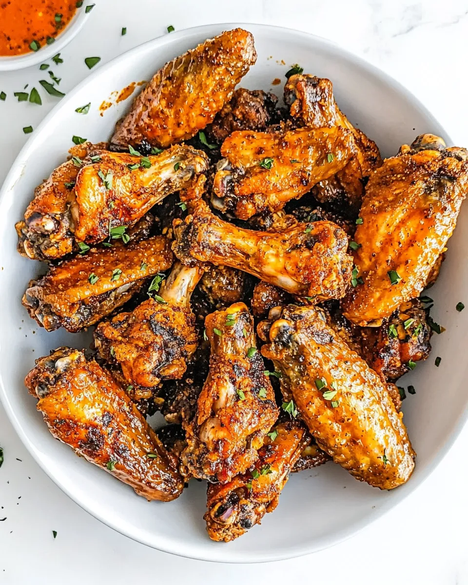 Delicious Crispy Air Fryer Chicken Wings (3 Ways!) image