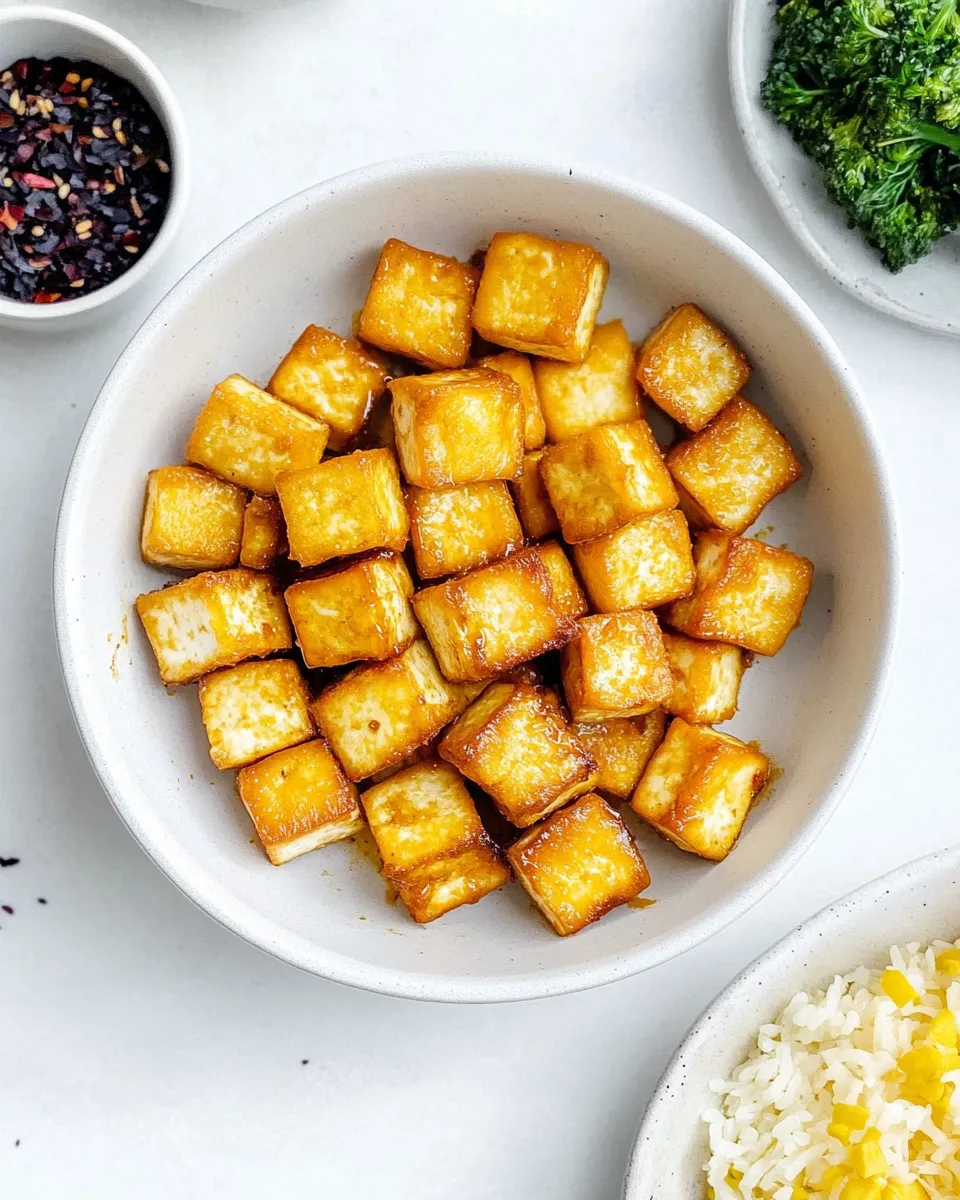 Easy Crispy Air Fryer Tofu recipe image
