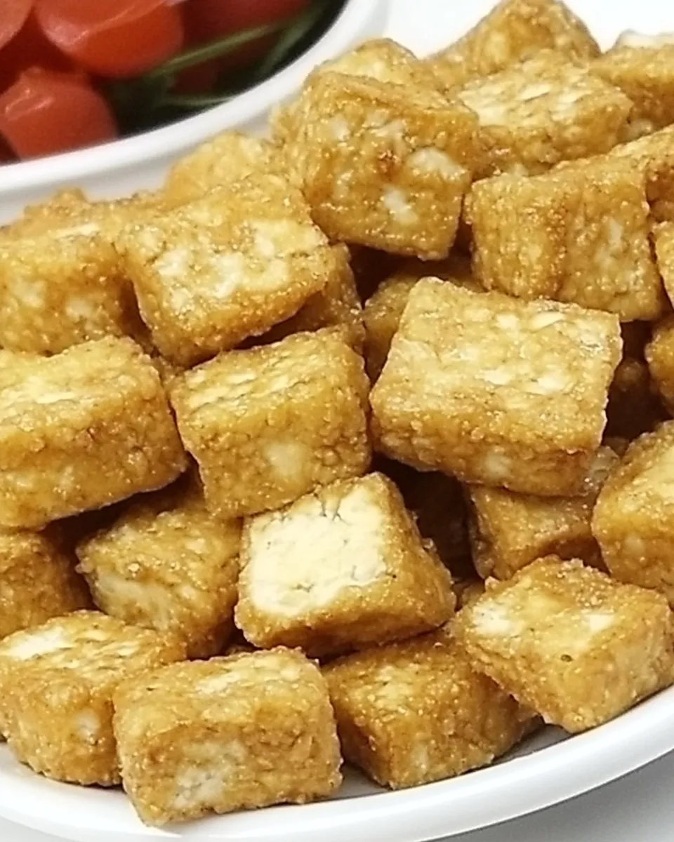 Classic Crispy Baked Tofu (Oil-Free!) recipe image