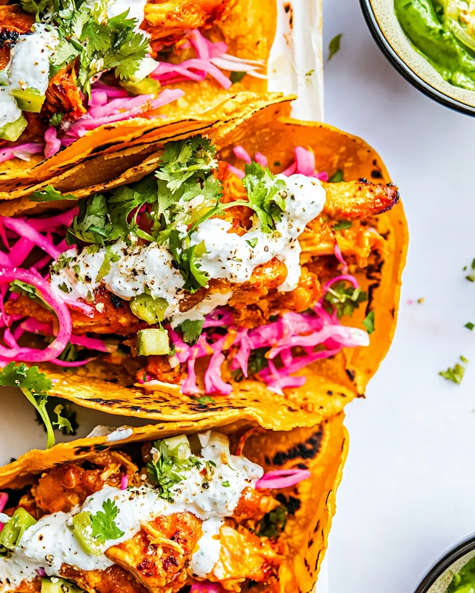 Homemade Crispy Buffalo Chicken Tacos photo