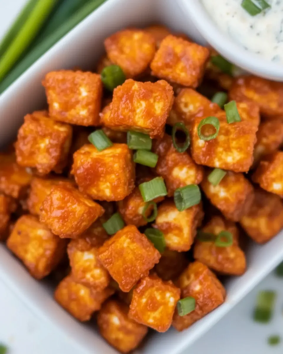 Easy Crispy Buffalo Tofu Recipe recipe image