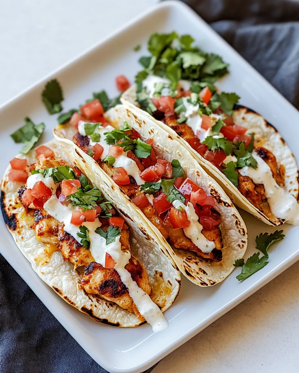 Easy Crispy Cheesy Chicken Tacos. dish photo
