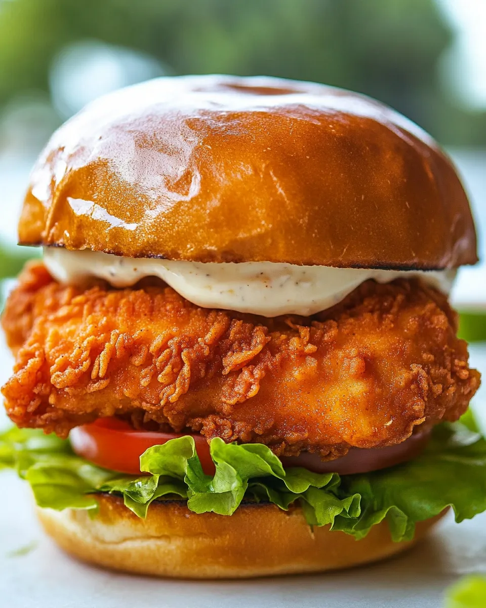 Homemade Crispy Chicken Sandwich Recipe photo