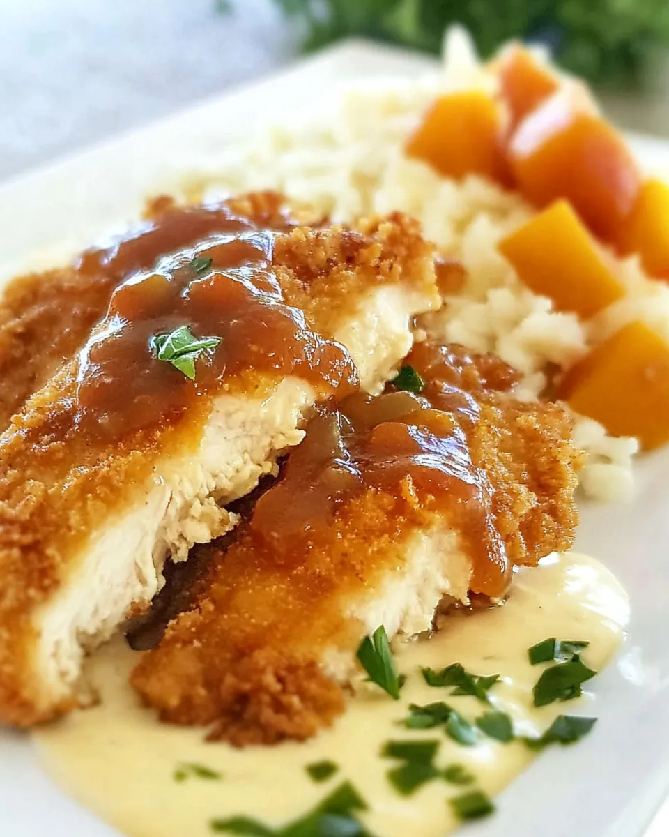 Classic Crispy Chicken with Creamy Italian Sauce image