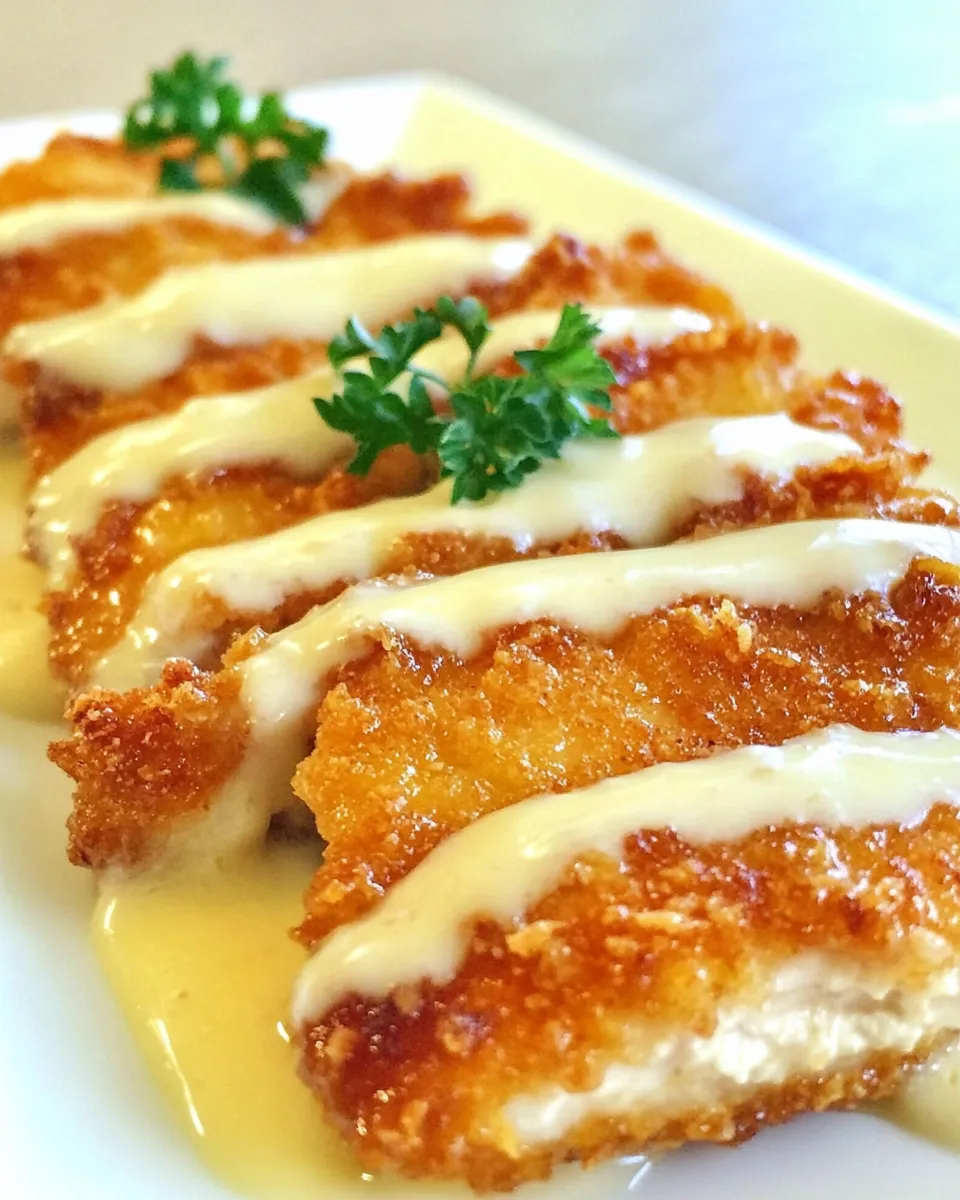 Easy Crispy Chicken with Creamy Italian Sauce recipe photo
