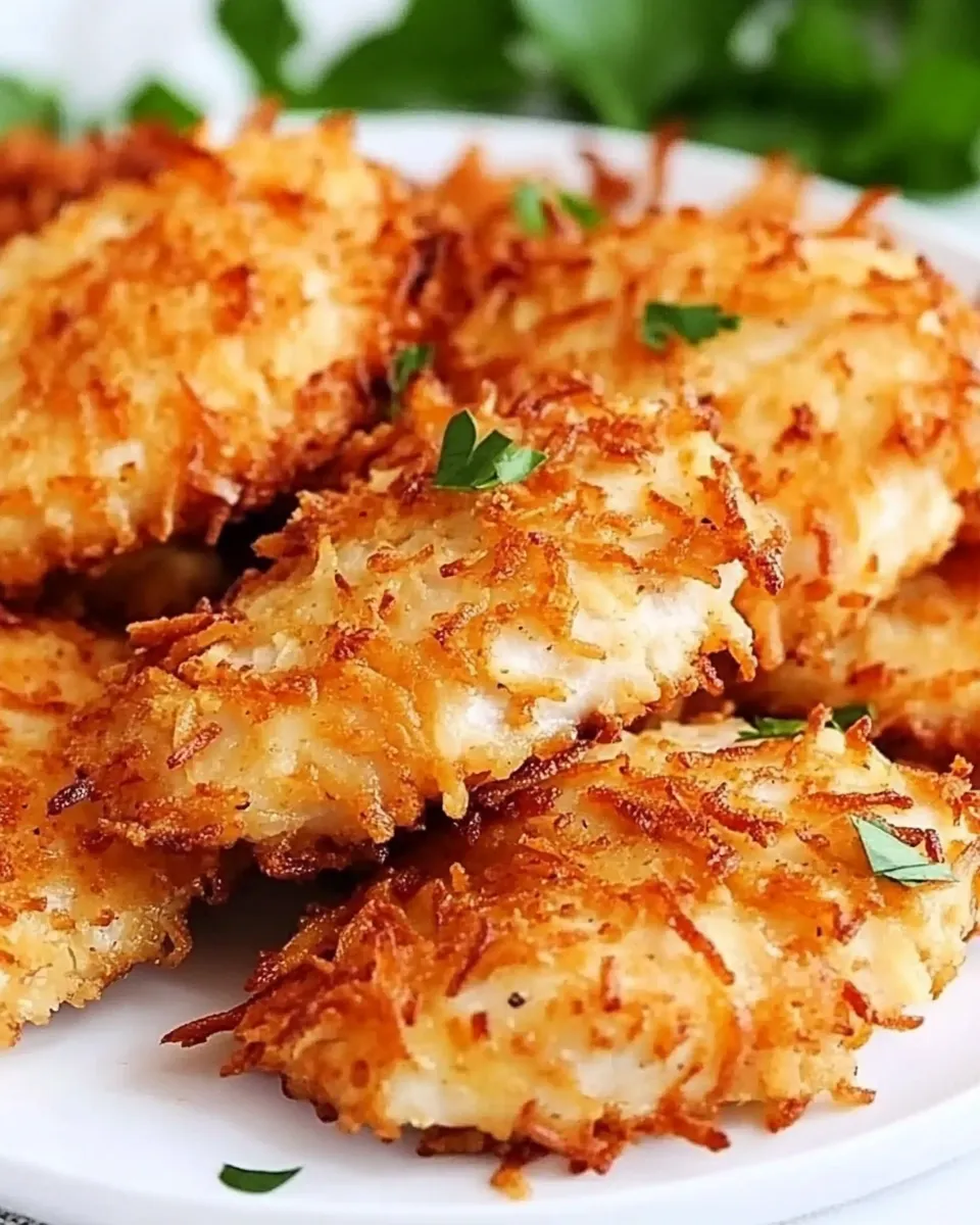 Easy Crispy Coconut Chicken dish photo