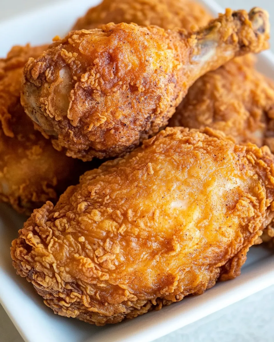 Delicious Crispy Fried Chicken Recipe food shot
