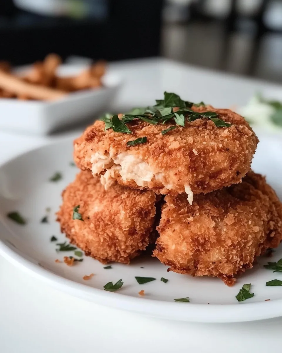 Delicious Crispy Frozen Chicken Patties In Air Fryer Recipe image