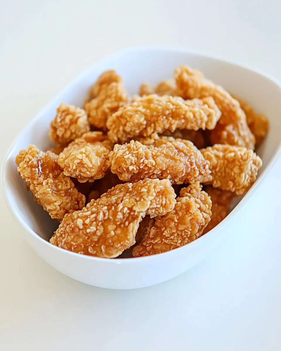 Delicious Crispy Honey Chicken shot
