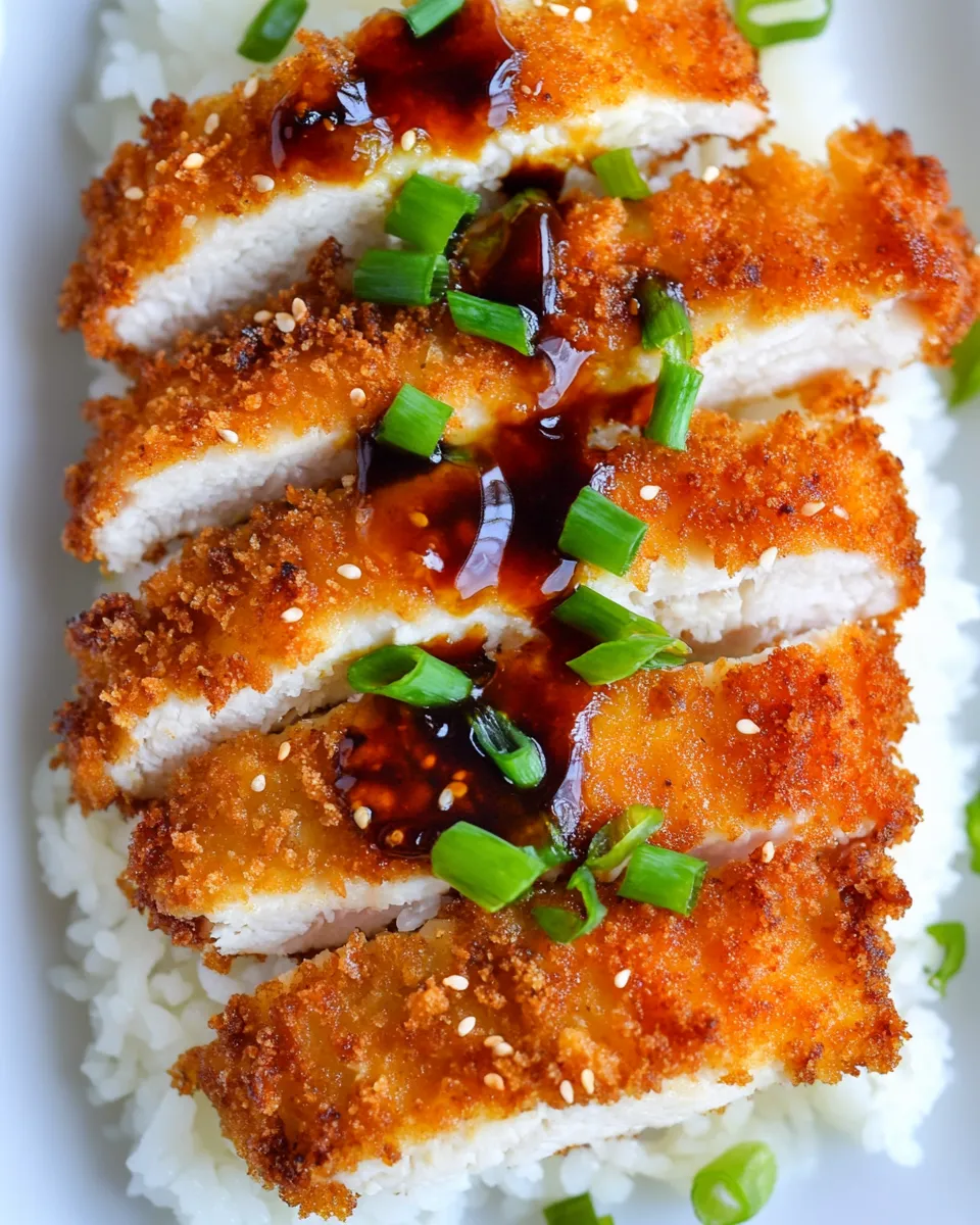 Easy Crispy Japanese Chicken Katsu with Homemade Tonkatsu Sauce recipe photo
