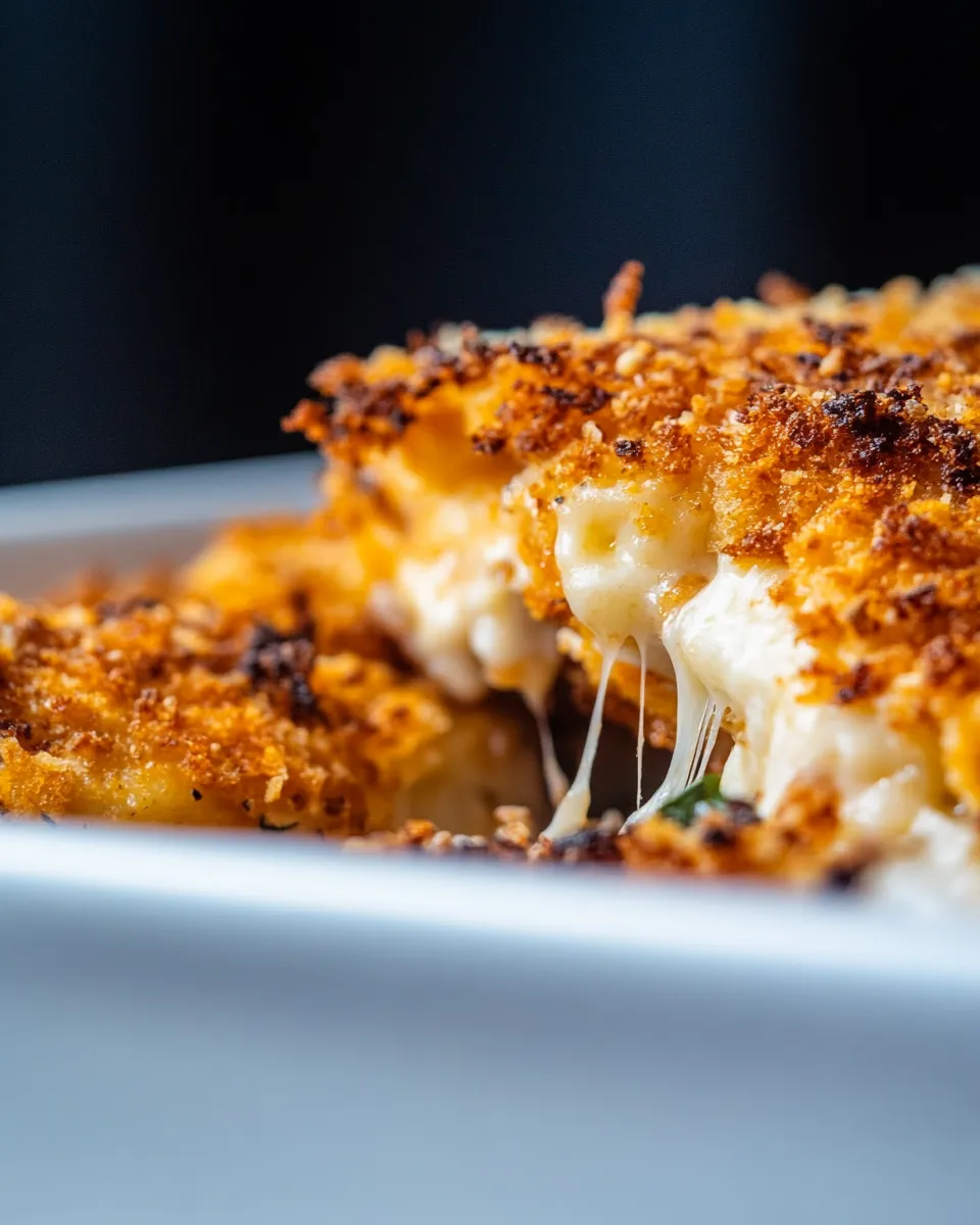Easy Crispy Mozzarella Parmesan Crusted Chicken recipe photo