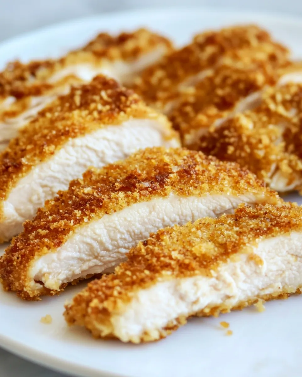Delicious Crispy Oven Baked Chicken Katsu image