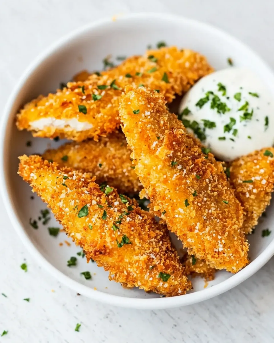 Homemade Crispy Oven Fried Chicken Tenders photo