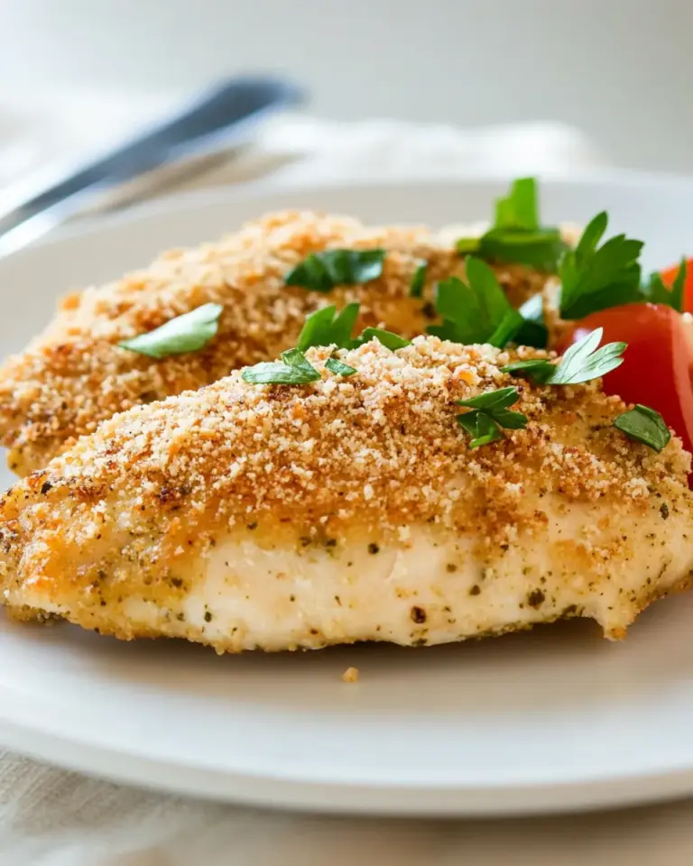Homemade Crispy Pesto Parmesan Chicken photo