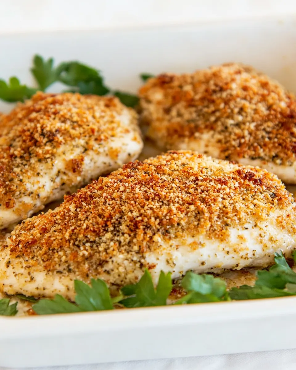 Easy Crispy Pesto Parmesan Chicken recipe photo