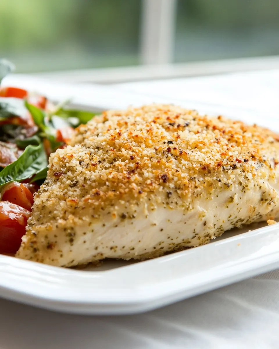 Perfect Crispy Pesto Parmesan Chicken dish photo
