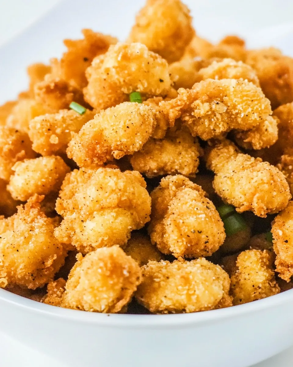 Delicious Crispy Popcorn Chicken shot