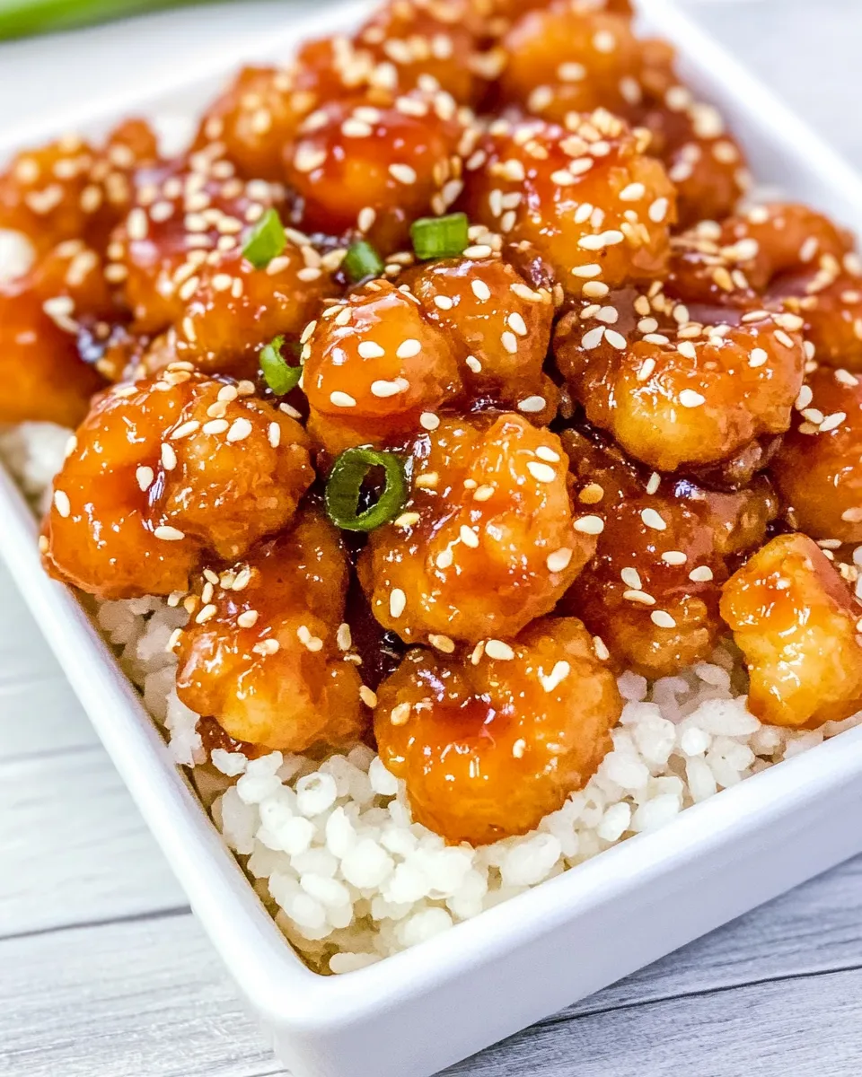 Classic Crispy Sesame Popcorn Shrimp recipe image