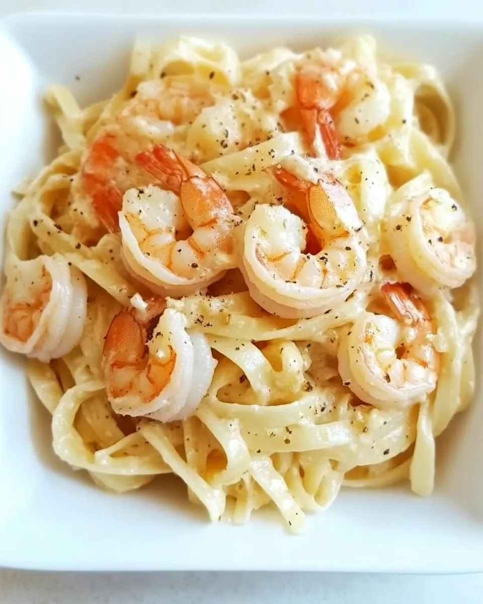 Delicious Crispy Shrimp Pasta plate image