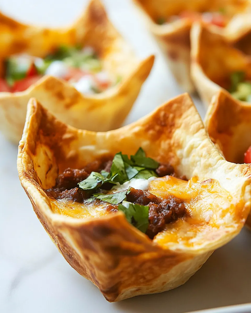 Savory Crispy Taco Salad Shells dish photo