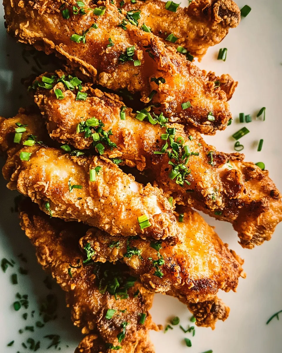 Delicious Crispy Turmeric Chicken Tenders. plate image