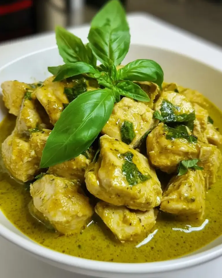 Easy Crock Pot Basil Coconut Chicken photo