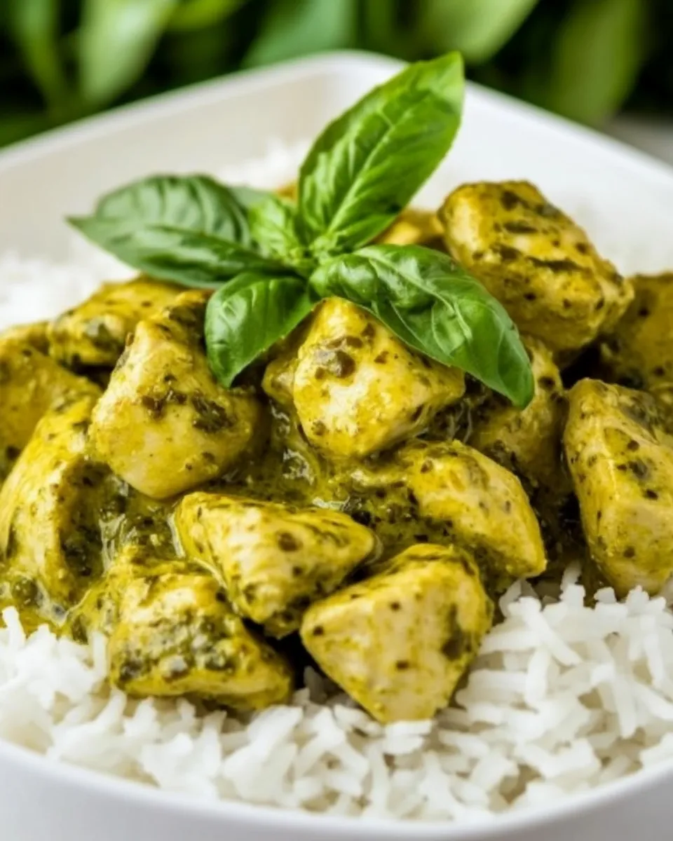 Delicious Crock Pot Basil Coconut Chicken image