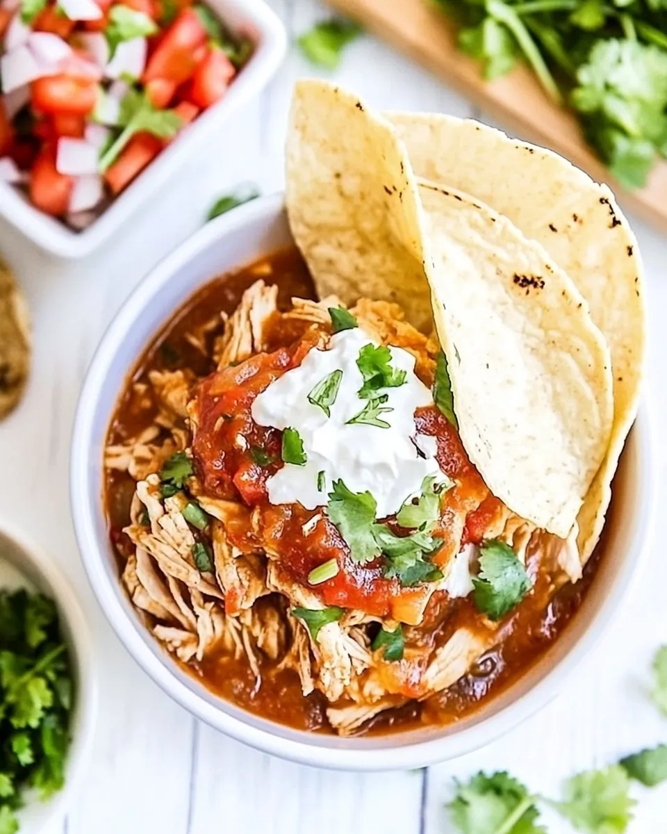 Easy Crock Pot Chicken Tinga recipe photo