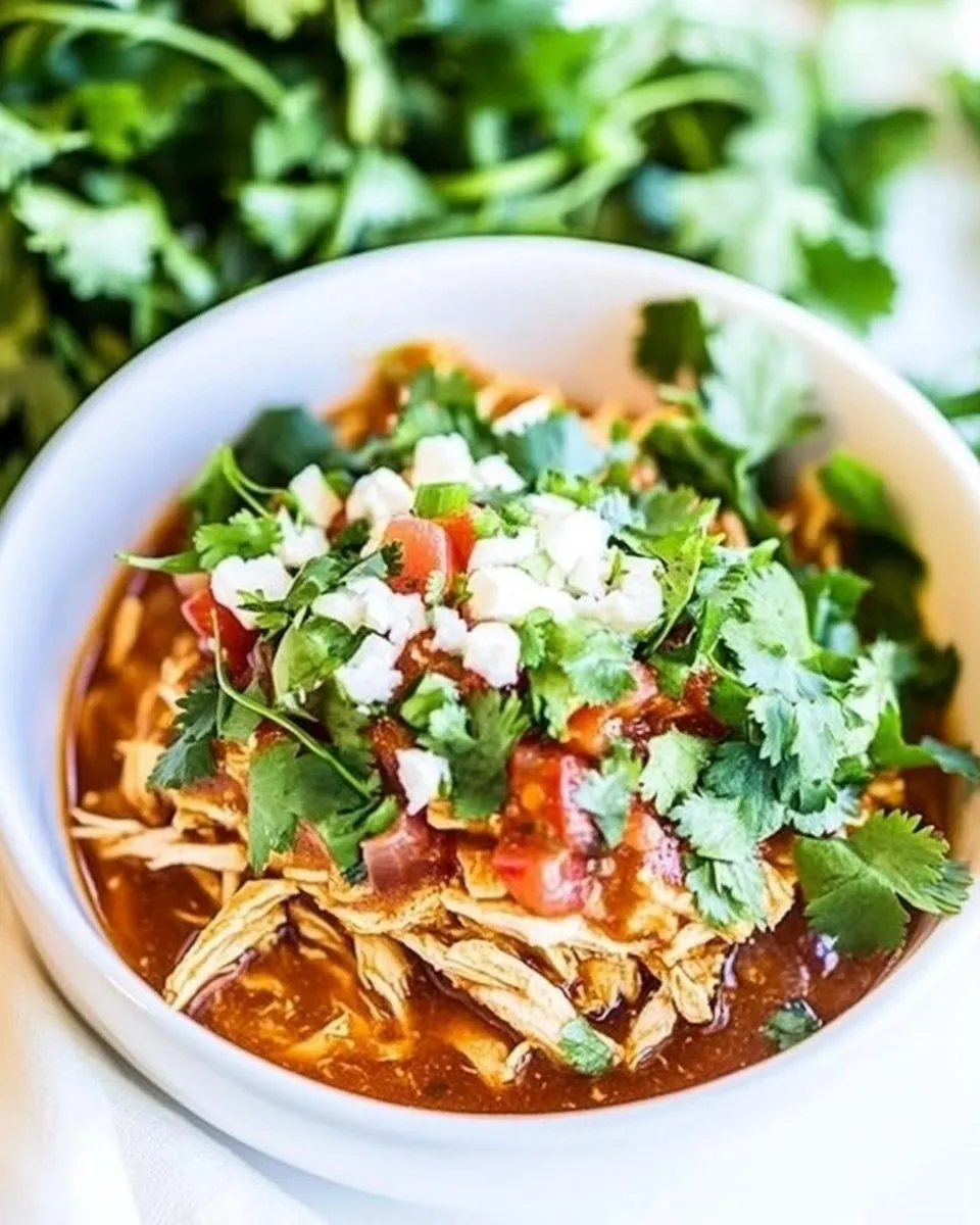 Savory Crock Pot Chicken Tinga dish photo