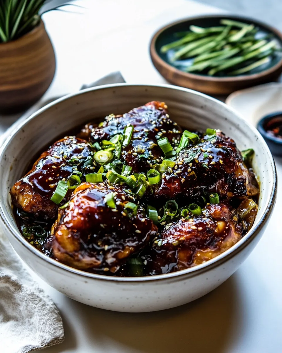 Easy Crockpot Honey Garlic Chicken. photo