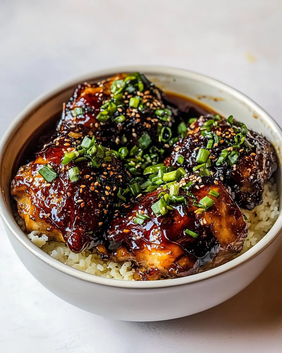 Savory Crockpot Honey Garlic Chicken. dish photo