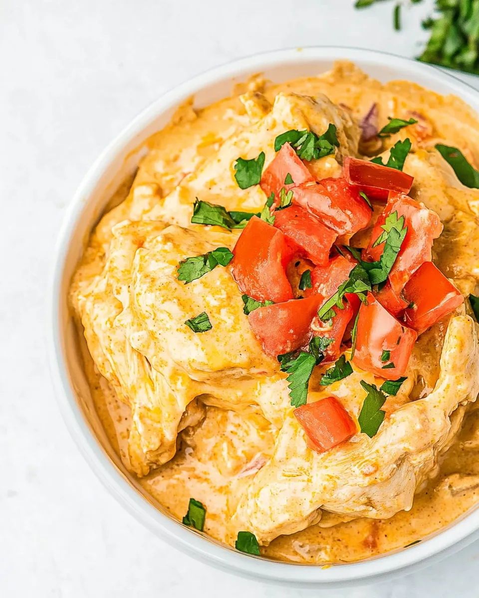 Easy Crockpot Queso Chicken recipe photo