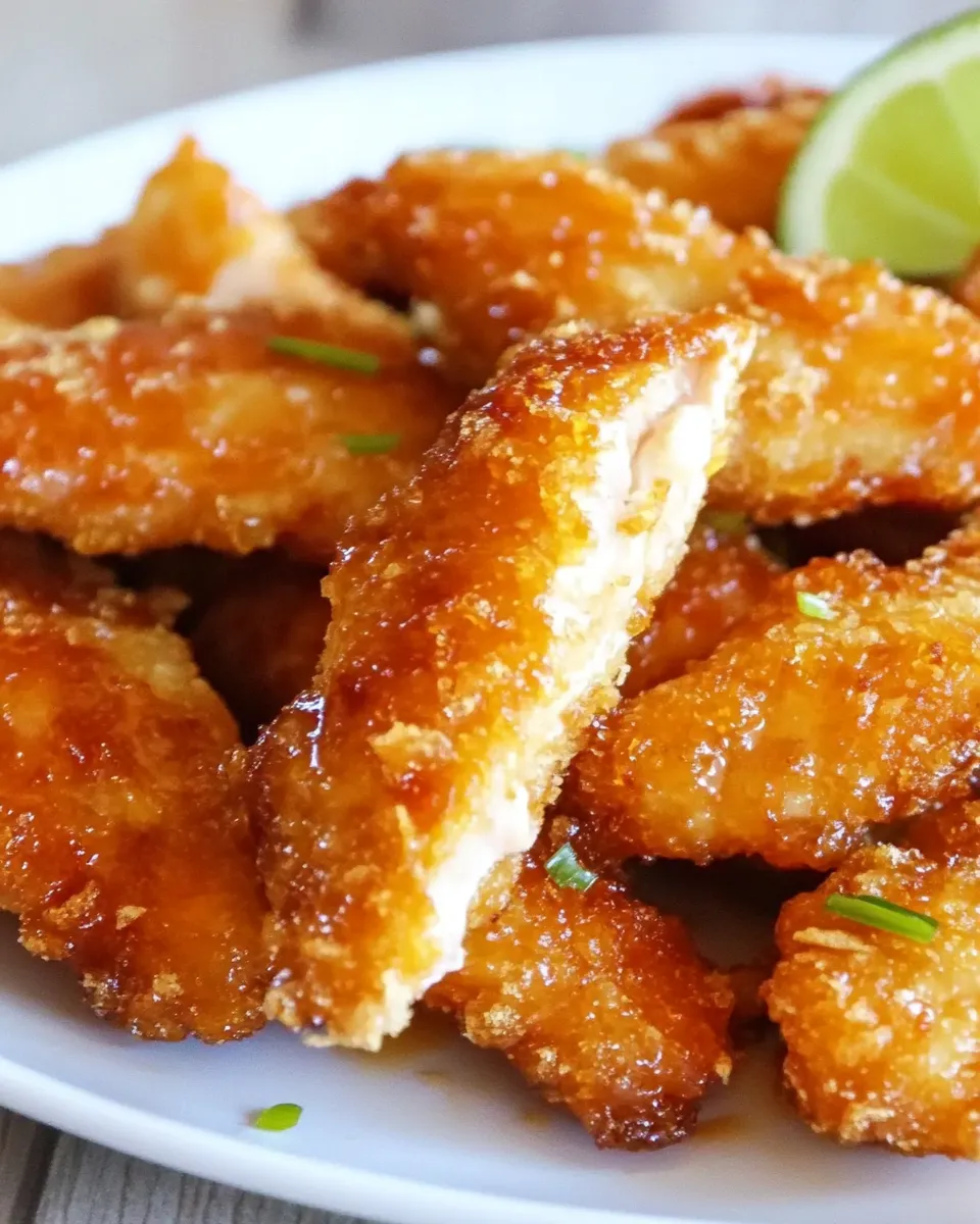 Homemade Crunchy Honey Lime Chicken Recipe photo