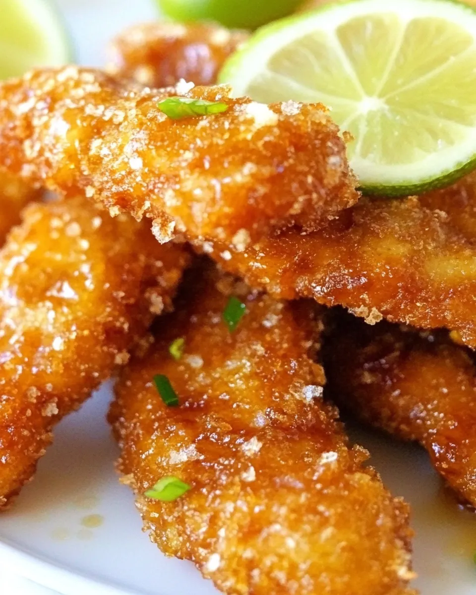 Easy Crunchy Honey Lime Chicken Recipe shot