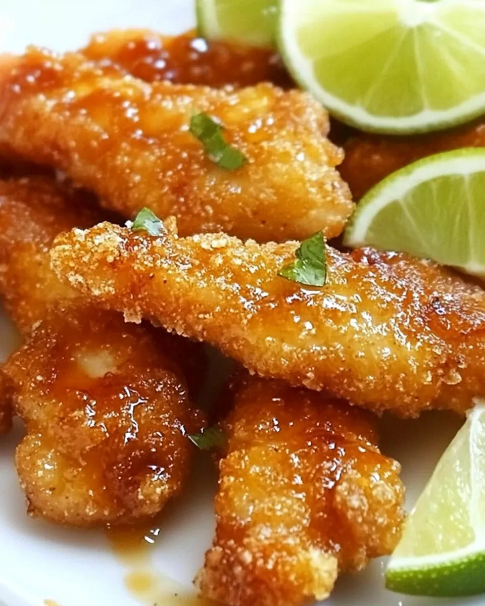 Delicious Crunchy Honey Lime Chicken Recipe dish photo