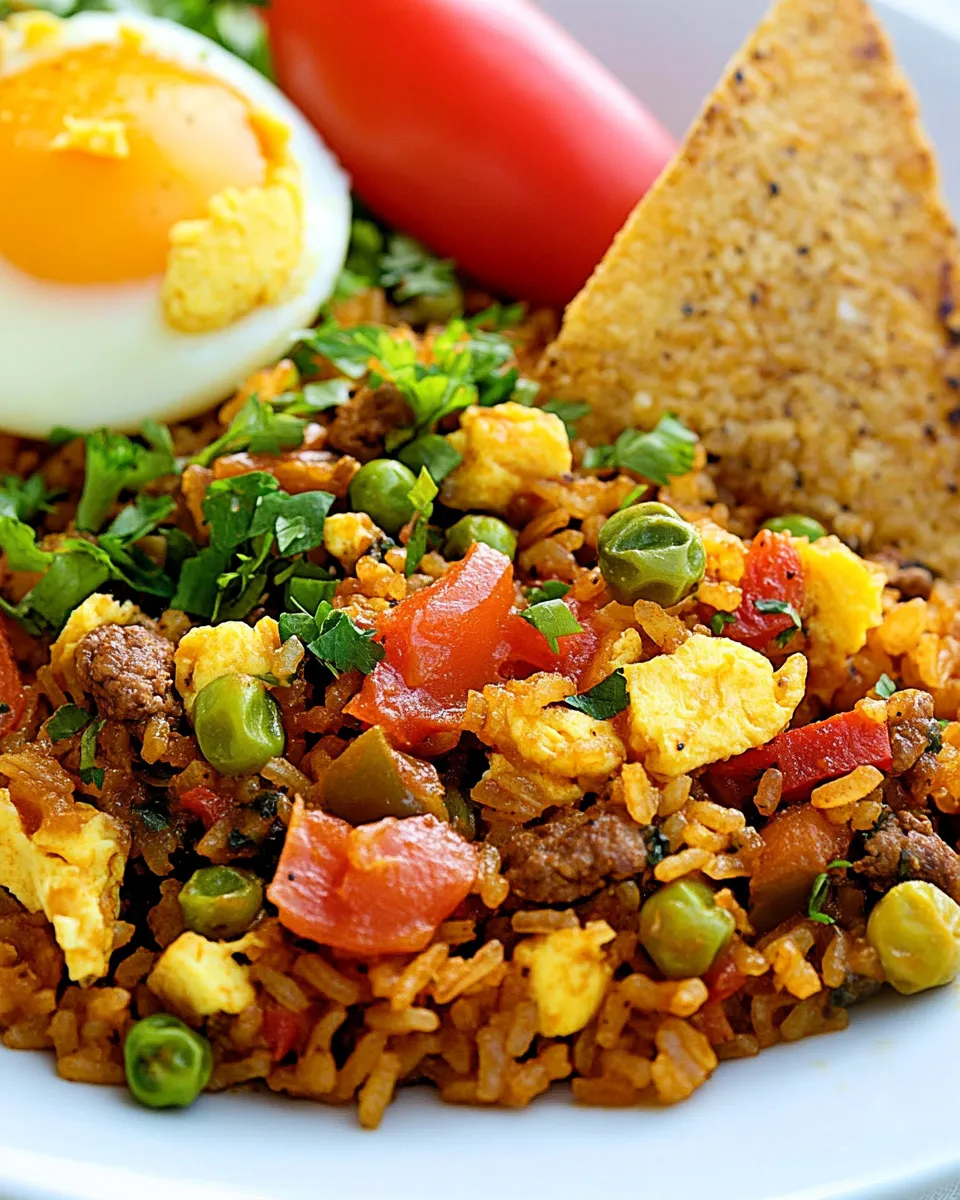 Delicious Cuban Rice and Eggs Dinner picture