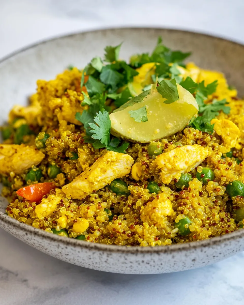 Classic Curried Quinoa Chicken Salad recipe image