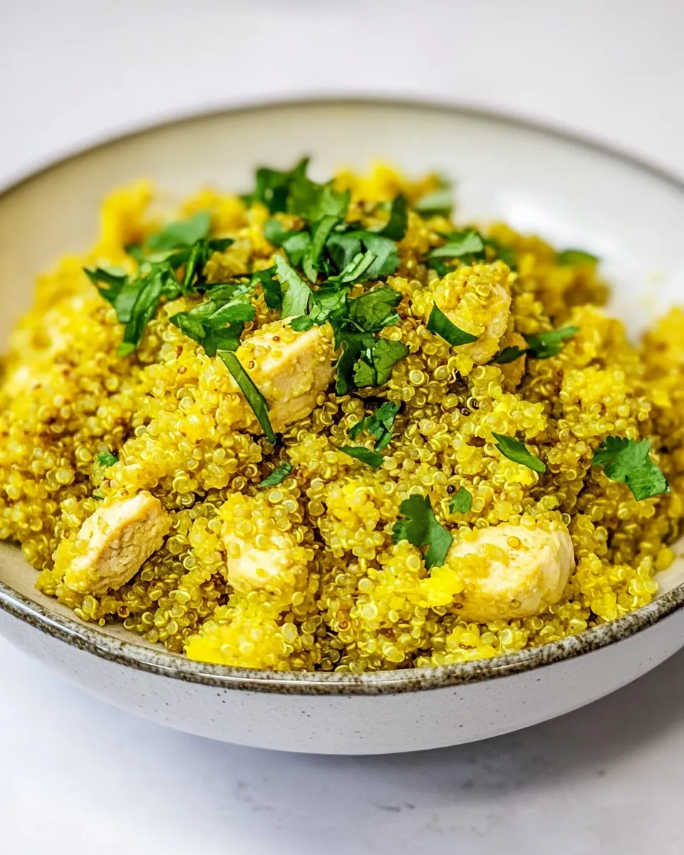 Easy Curried Quinoa Chicken Salad dish photo