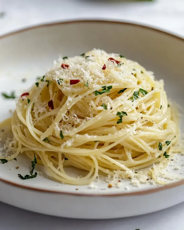 Homemade Delicious Angel Hair Pasta photo