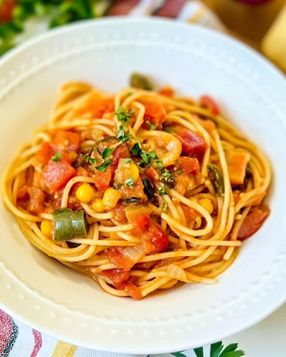 Classic Dominican Spaghetti (Espaguetis) dish photo