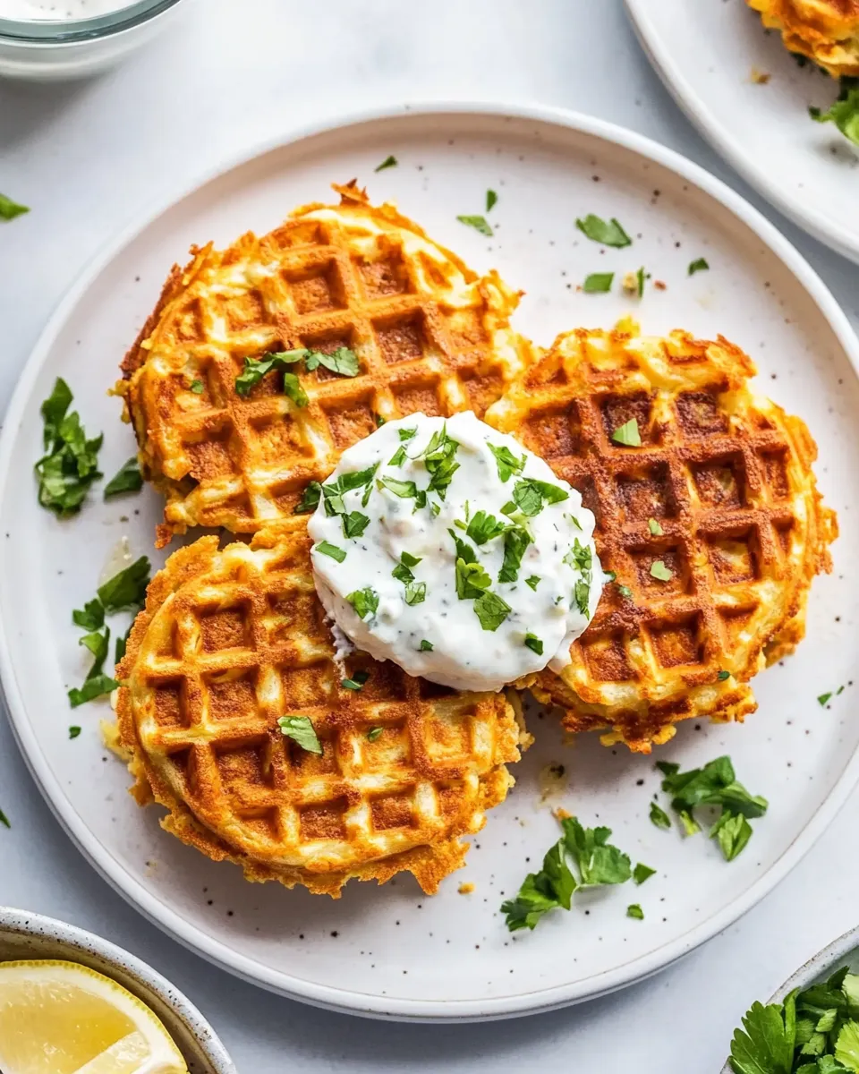 Classic Easy (10-minute) Waffled Salmon Cakes image