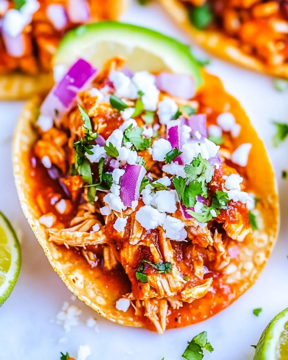 Homemade Easy 20-Minute Chicken Tinga Tacos recipe photo