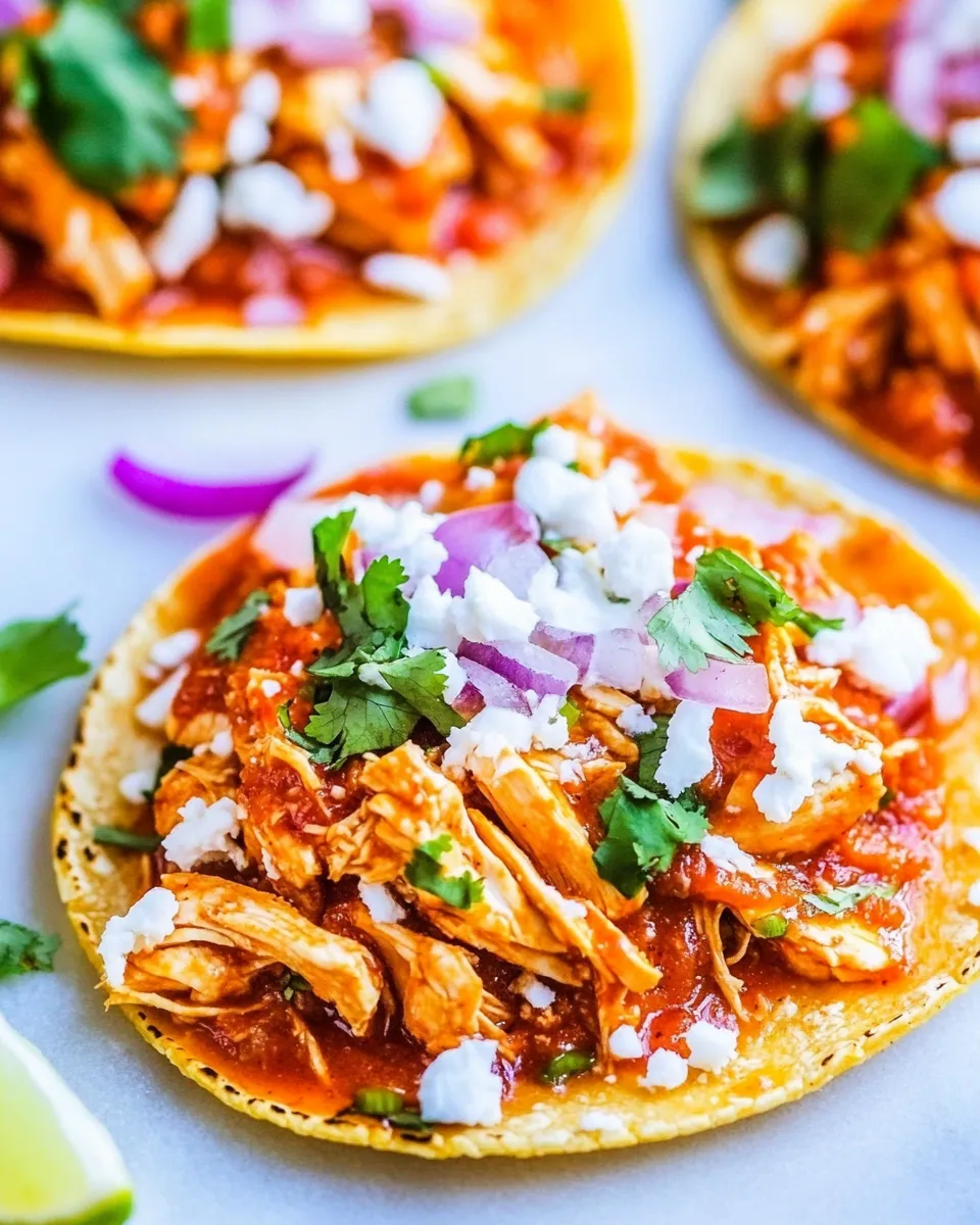 Delicious Easy 20-Minute Chicken Tinga Tacos image