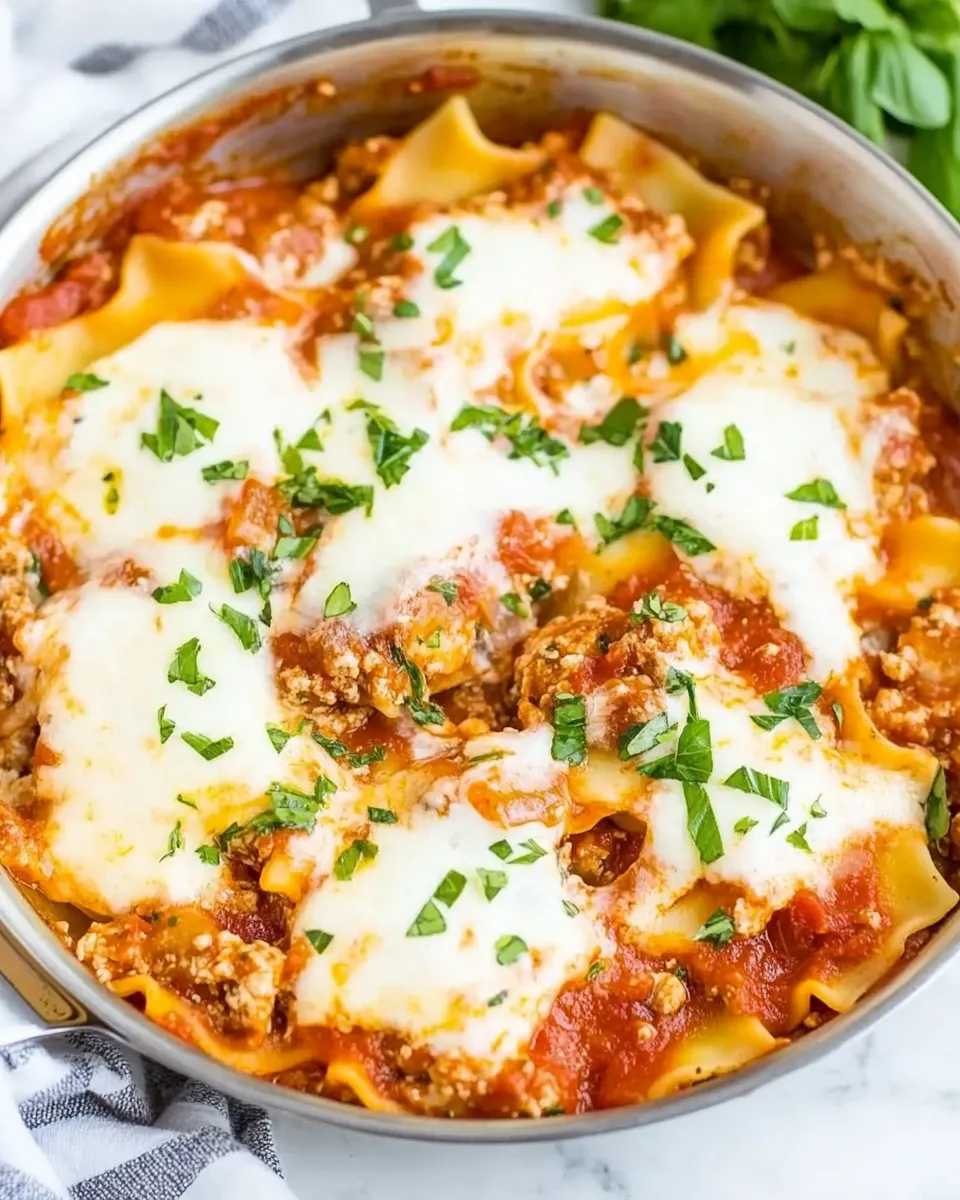 Delicious Easy 30-Minute One-Skillet Lasagna recipe photo