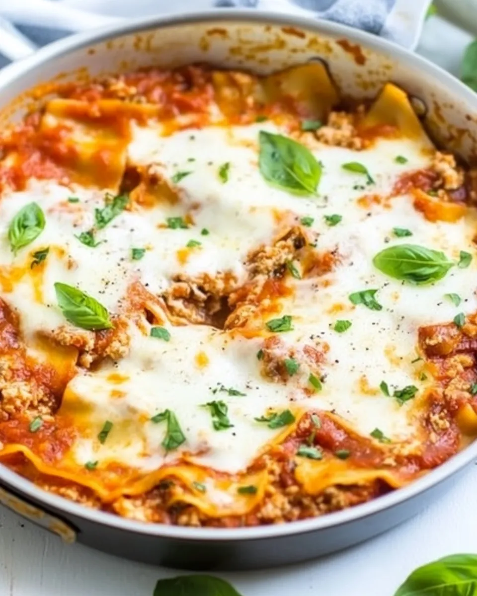 Quick Easy 30-Minute One-Skillet Lasagna shot