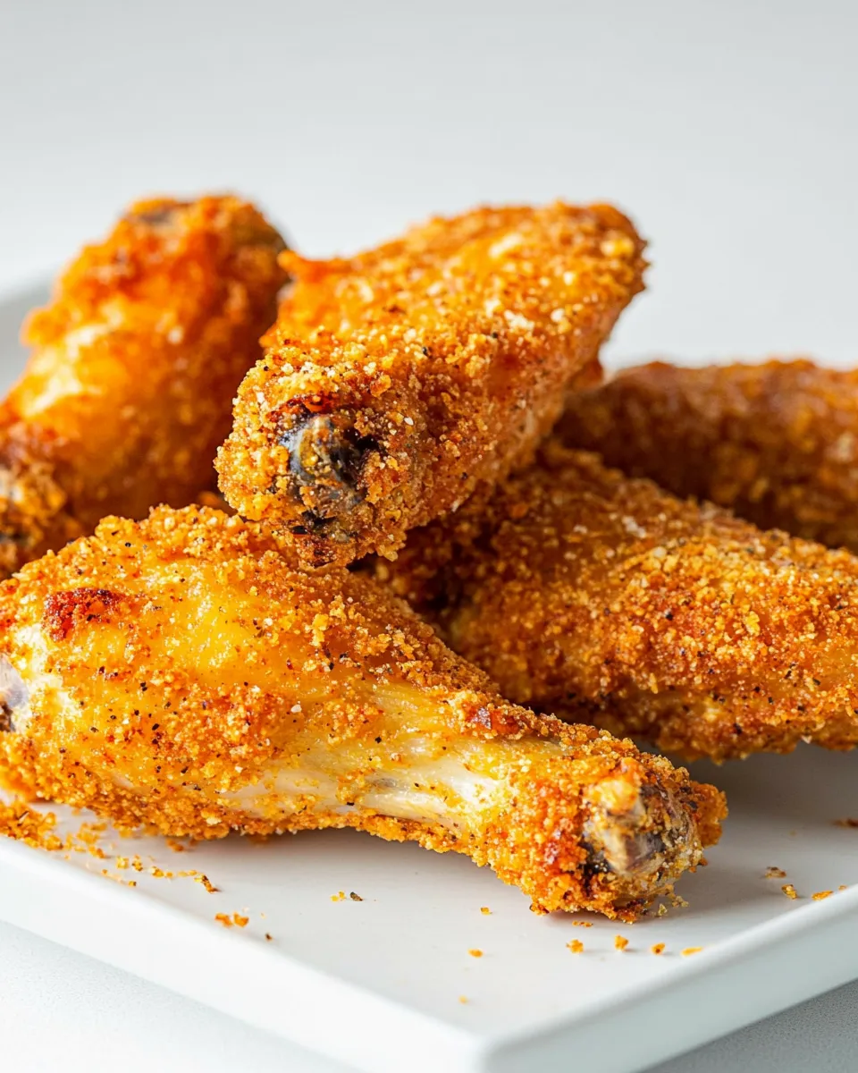 Delicious Easy Air-Fryer Breaded Chicken Wings recipe photo