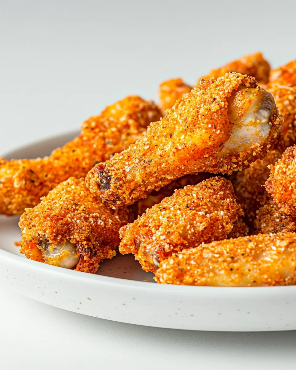 Quick Easy Air-Fryer Breaded Chicken Wings shot