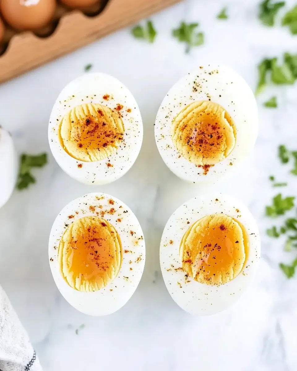 Classic Easy Air Fryer Hard Boiled Eggs Recipe image