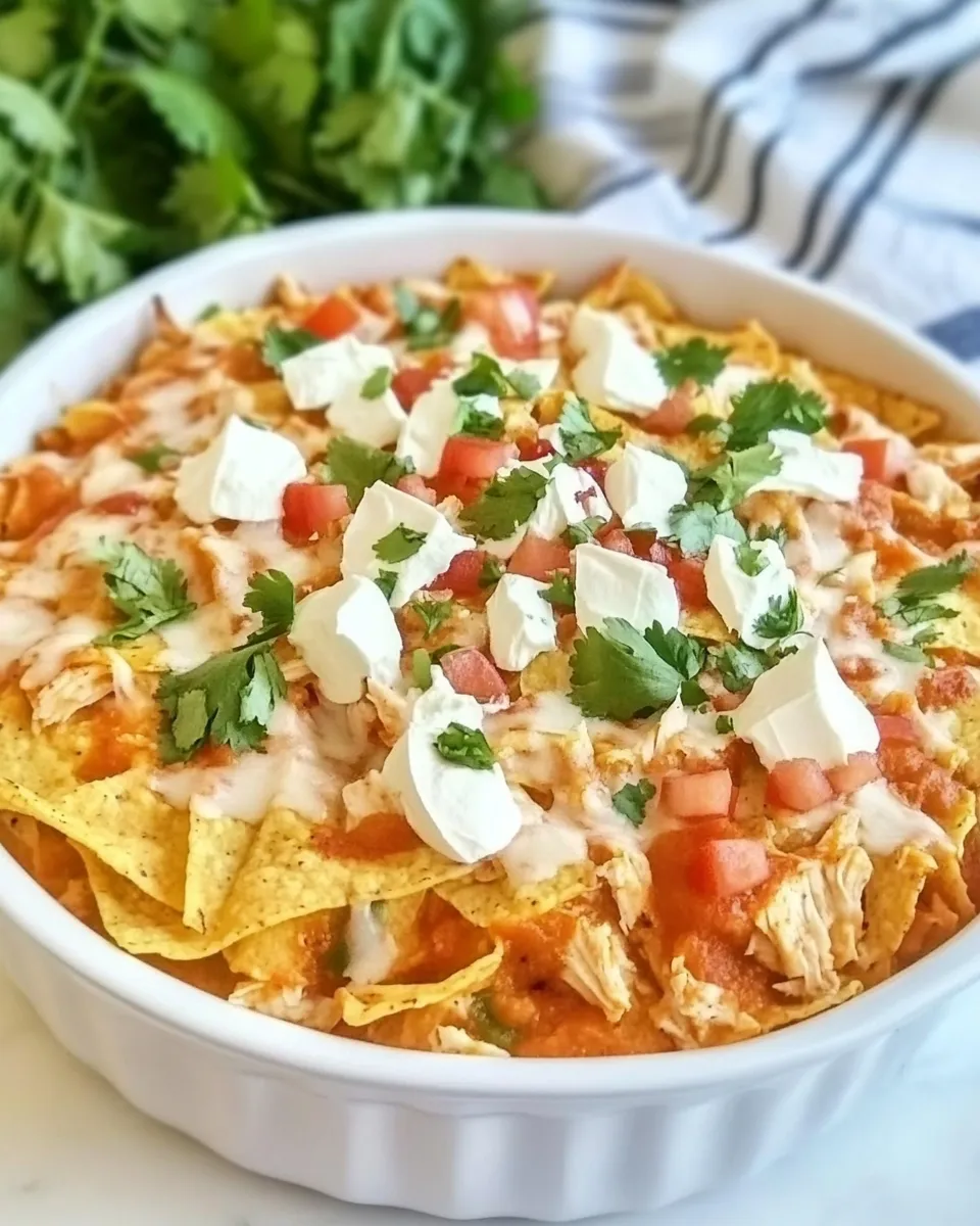 Homemade Easy Baked Chicken Chilaquiles recipe photo