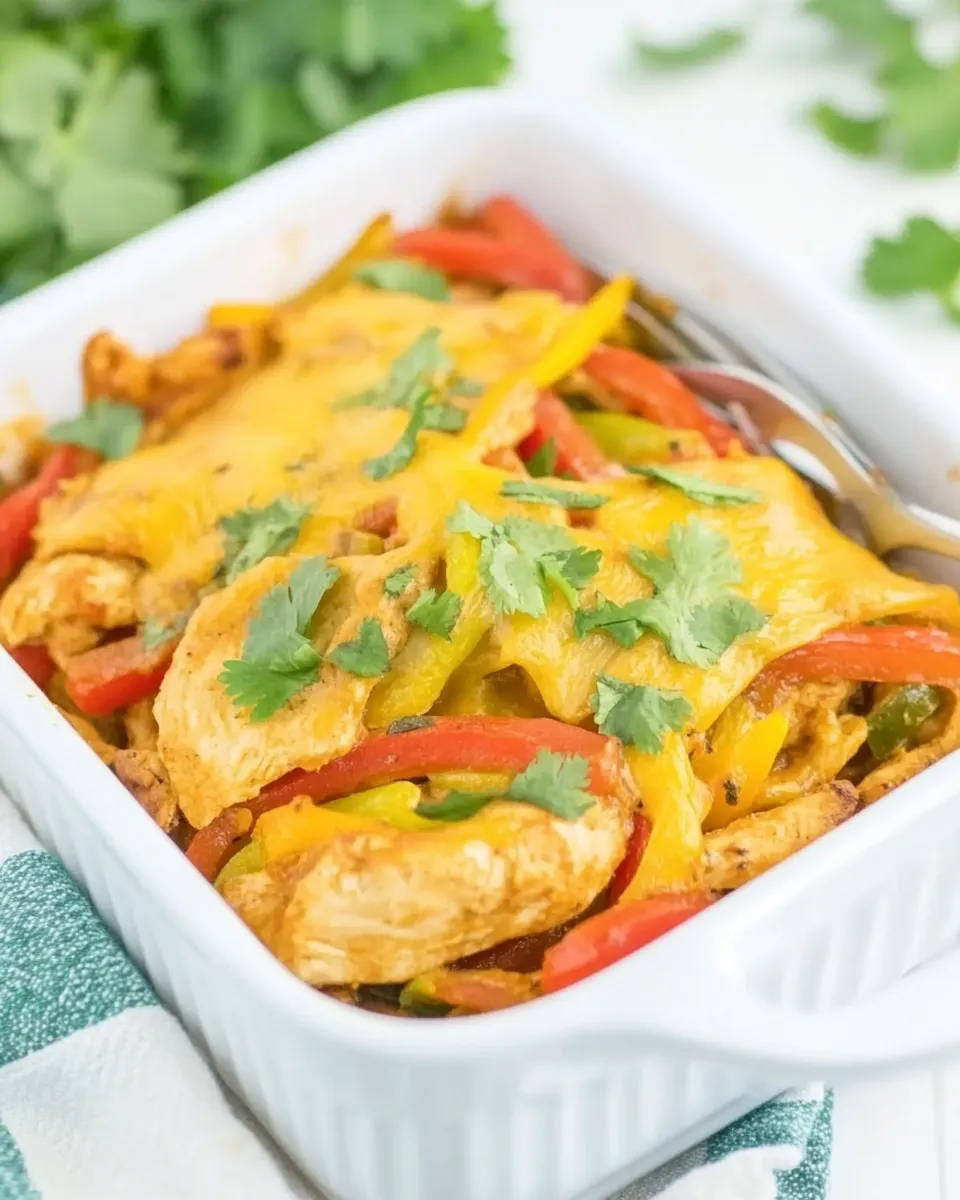 Delicious Easy Baked Chicken Fajitas recipe photo